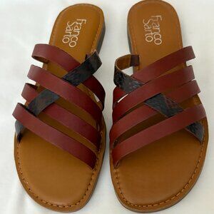 Sandals Maroon and Brown, casual.  Great for summer. 7.5 M